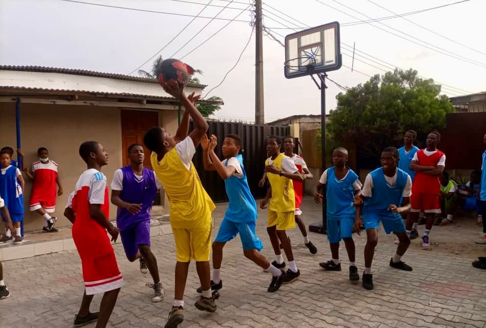 Children Playing Basketball